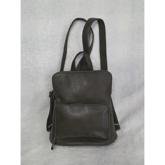 Joy Susan Julia Mini Backpack Purse Dark Olive Green Colored Vegan Leather main image 14